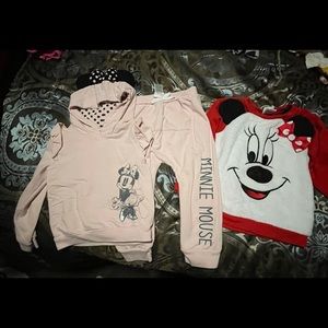 Minnie Mouse toddler jumpsuit size 4t and sweater